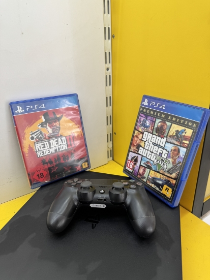 Imagine PlayStation 4 Slim 500GB  1controller   2 Jocuri