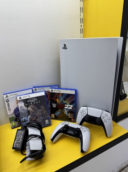 Imagine PlayStation 5 Disk Edition 2 Controllere 4 Jocuri 
