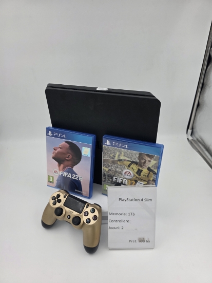 Imagine PlayStation 4 Slim 1TB 1 controller 2 jocuri