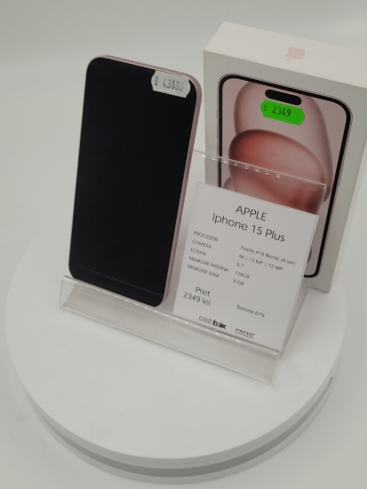 Imagine IPhone 15 Plus 128GB Baterie 87%