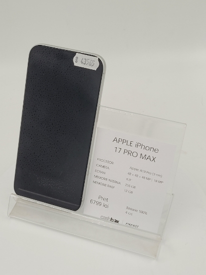 Imagine IPhone 17 PRO MAX  256GB baterie 100%  4cc