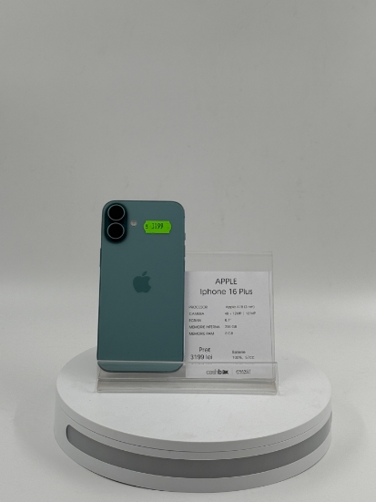 Imagine IPhone 16 Plus 256GB Bat 100% 57 cicluri