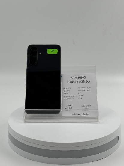 Imagine Samsung Galaxy A36 5G 128GB baterie 100% 20 cicluri