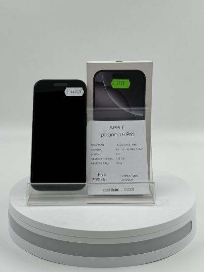 Imagine IPhone 16 PRO (128) Baterie 100% 28 cicluri
