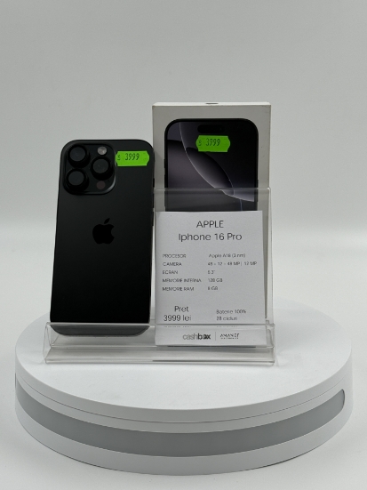 Imagine IPhone 16 PRO (128) Baterie 100% 28 cicluri