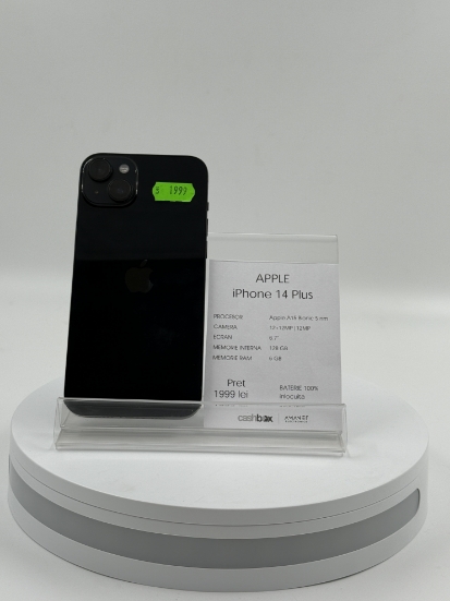 Imagine IPhone 14 Plus 128GB baterie inlocuita 100% 