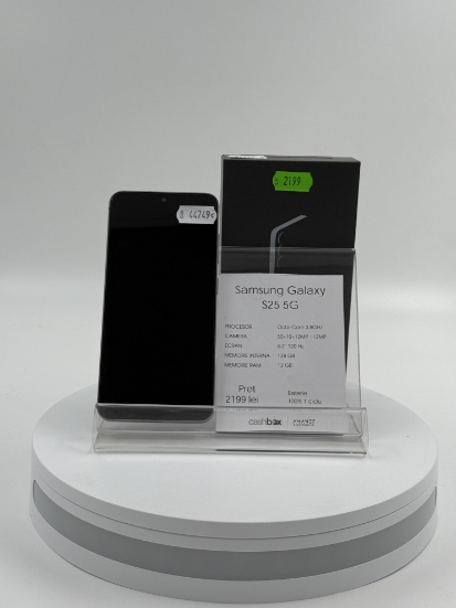 Imagine Samsung Galaxy S25 128GB baterie 100% 1 ciclu