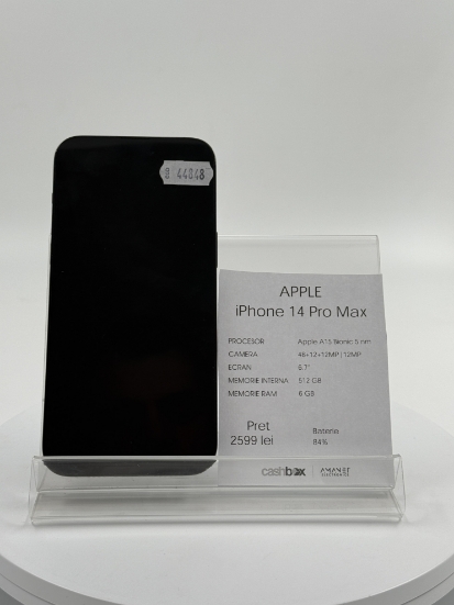 Imagine IPhone 14 Pro Max (512GB) Baterie 84% 