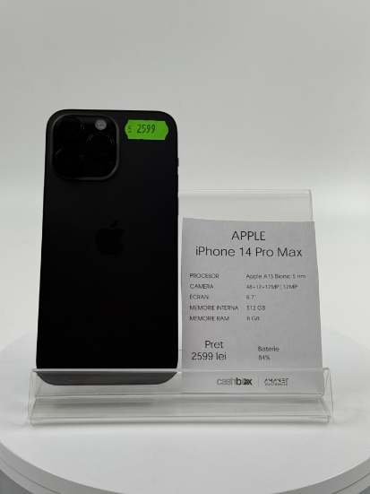 Imagine IPhone 14 Pro Max (512GB) Baterie 84% 