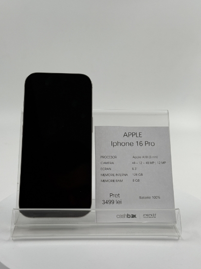 Imagine IPhone 16 PRO (128) Baterie 100%