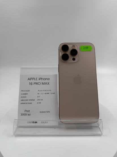 Imagine IPhone 16 PRO MAX  256GB Baterie 92%