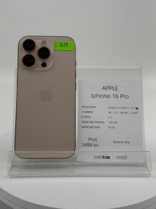 Imagine IPhone 16 PRO (128) Baterie 93%