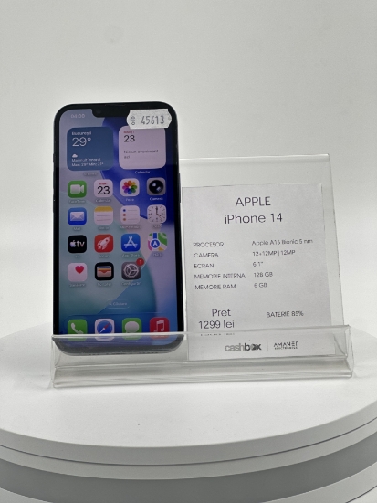 Imagine IPhone 14 (128) BATERIE 85% 