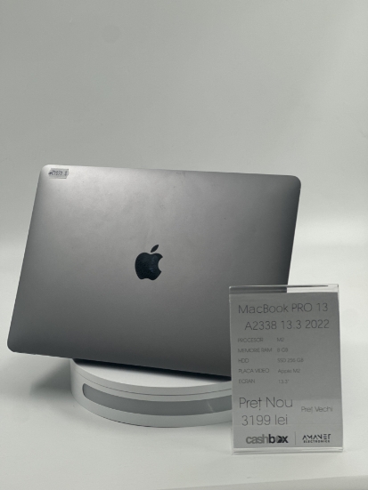 Imagine MACBOOK PRO 13  A2338  2022 M2    / 8 GB RAM / SSD 256GB  bat: 98%