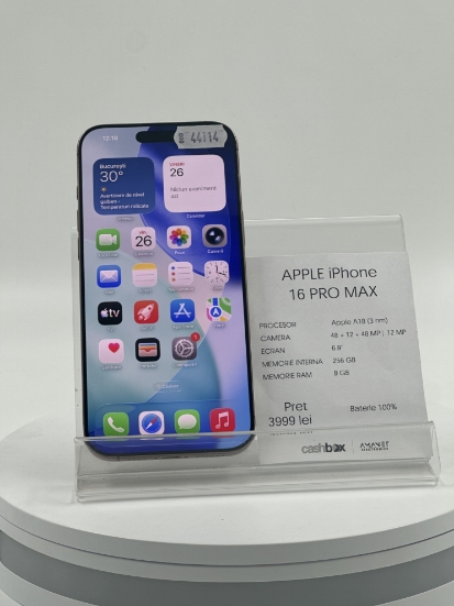 Imagine IPhone 16 PRO MAX 256GB 100%