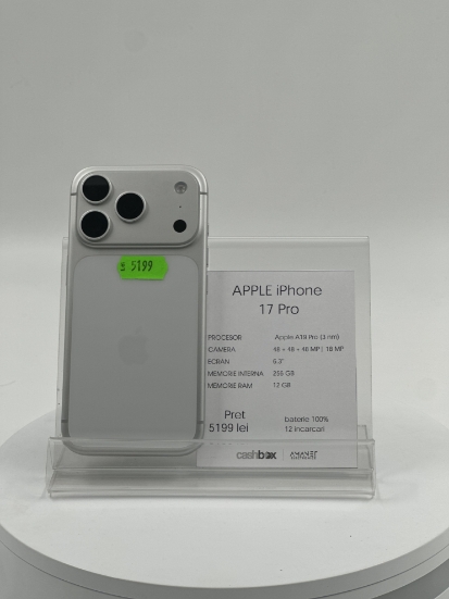 Imagine IPhone 17 Pro  256GB Baterie 100% 12cc