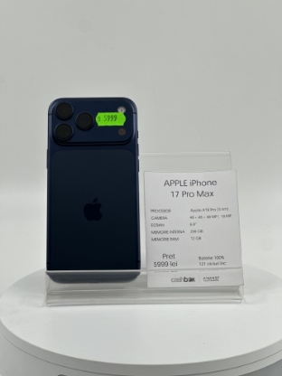 Imagine IPhone 17 PRO MAX  256 GB  Baterie 100% 121 cc