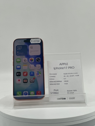 Imagine IPhone 17 Pro  256GB Baterie 100% 54cc