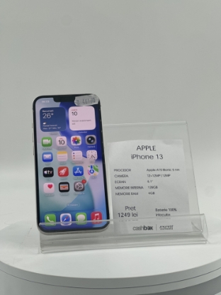 Imagine IPhone 13 128GB Baterie 100% Inlocuita