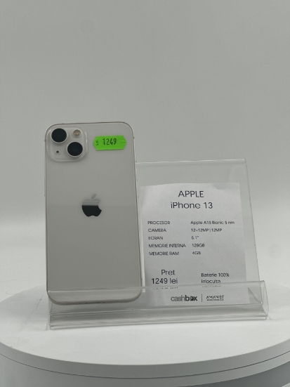 Imagine IPhone 13 128GB Baterie 100% Inlocuita
