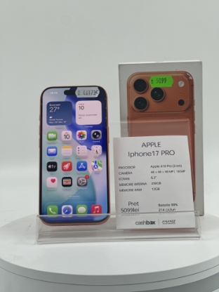 Imagine IPhone 17 Pro  256GB Baterie 99% 214cc