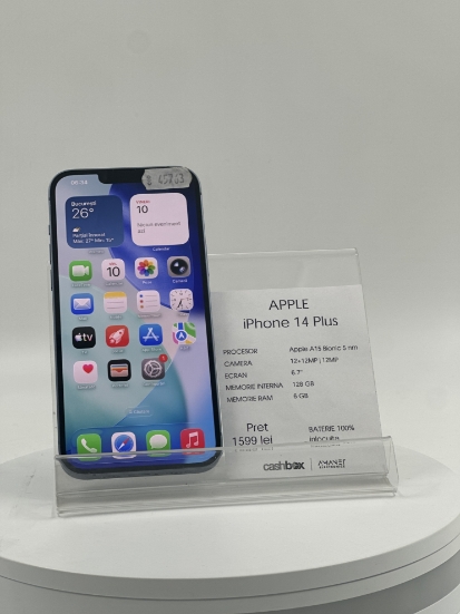 Imagine IPhone 14 Plus 128GB Baterie 100% Inlocuita