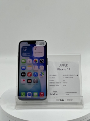 Imagine IPhone 14 (128) BATERIE 100% inlocuita