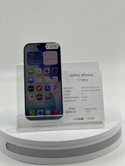 Imagine IPhone 17 Pro  256GB Baterie 100% 125cc