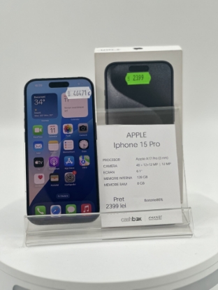 Imagine IPhone 15 Pro 128 GB baterie 86%