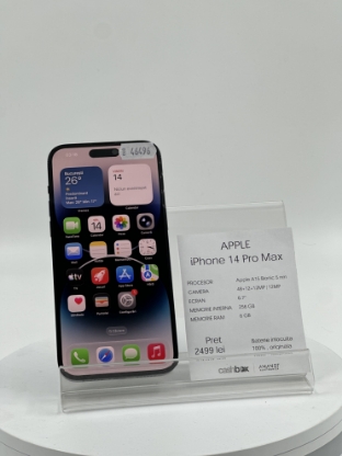 Imagine IPhone 14 Pro Max (128GB) Baterie 100% Originala Inlocuita