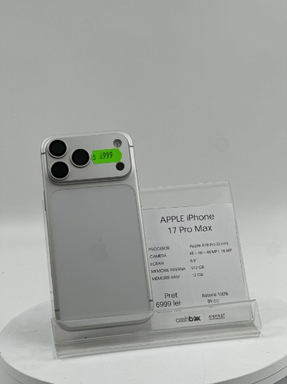 Imagine IPhone 17 PRO MAX  512GB 100% 89 cc