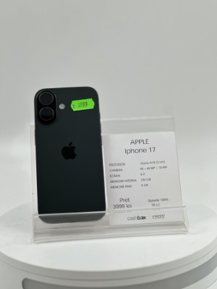 Imagine IPhone 17 256GB baterie 100% 76cc
