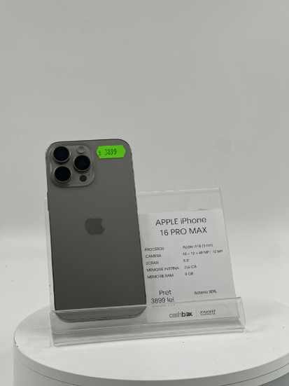 Imagine IPhone 16 PRO MAX 256GB Baterie 90%