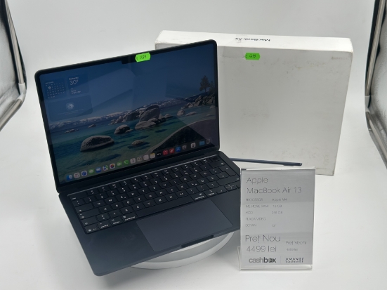 Imagine MACBOOK AIR 13''   M4/ 16 GB RAM / SSD 256GB baterie 100% , 11 incarcari