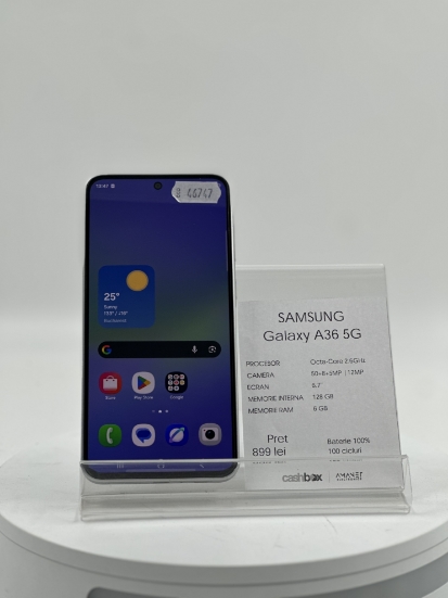 Imagine Samsung Galaxy A36 5G 128GB baterie 100% 