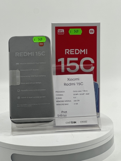 Imagine Xiaomi Redmi 15C 256GB 4GB+4GB RAM 