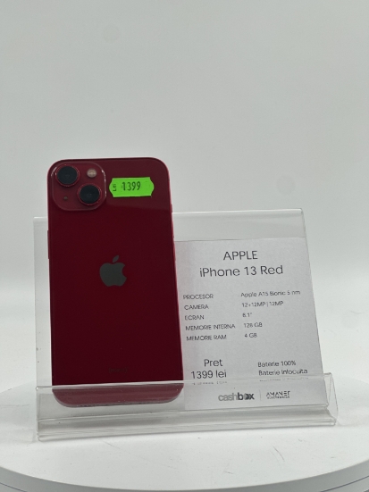 Imagine IPhone 13 (128GB)  baterie 100%, inlocuita 