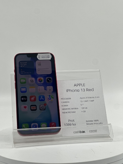 Imagine IPhone 13 (128GB)  baterie 100%, inlocuita 