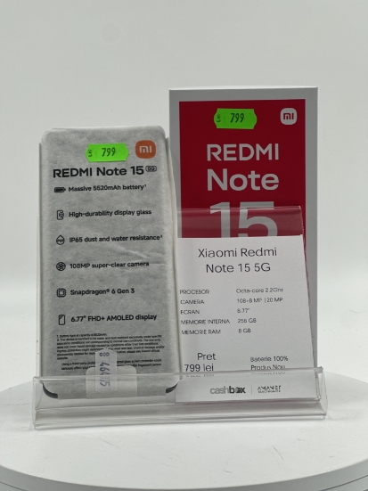 Imagine Xiaomi Redmi Note 15 5G  256GB 8GB RAM Nou