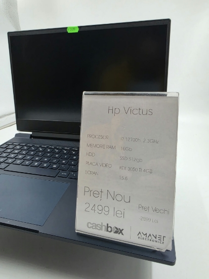 Imagine HP Victus 15 I7-12700H\16GB RAM\512GB SSD+ 1TB SSD\RTX 3060 ti 4gb