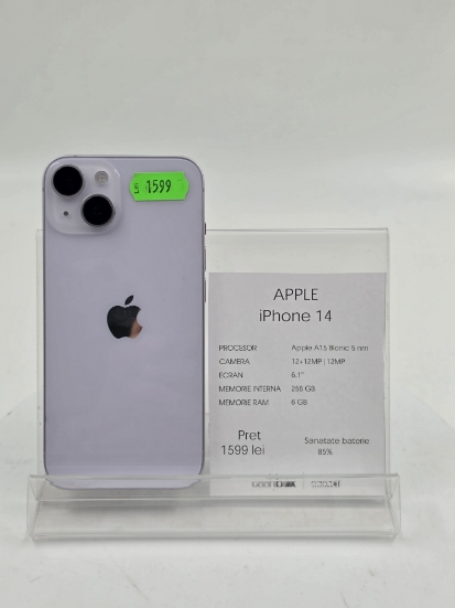 Imagine IPhone 14 256GB BATERIE 85%