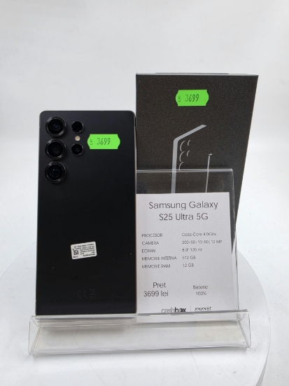 Imagine Samsung Galaxy S25 Ultra 512GB Baterie 100% 