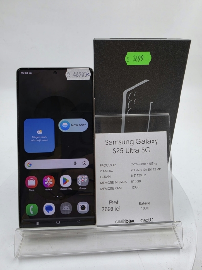 Imagine Samsung Galaxy S25 Ultra 512GB Baterie 100% 