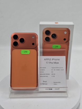 Imagine IPhone 17 PRO MAX 256GB Baterie 100% 300+CC 