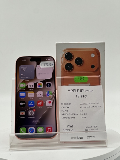 Imagine IPhone 17 Pro  256GB Baterie 100%  166CC
